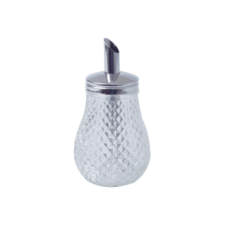 Сахарница с дозатором 300мл стекло/нержавеющая сталь