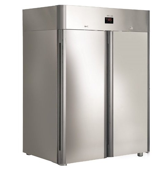 Шкаф холодильный алюминий глухая дверь Полаир CМ114-Gm Alu