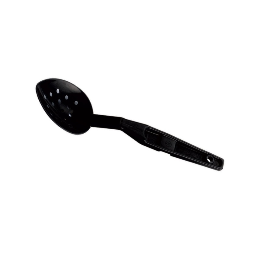 Ложка гарнирная поликарбонат черная L280мм перфорированная