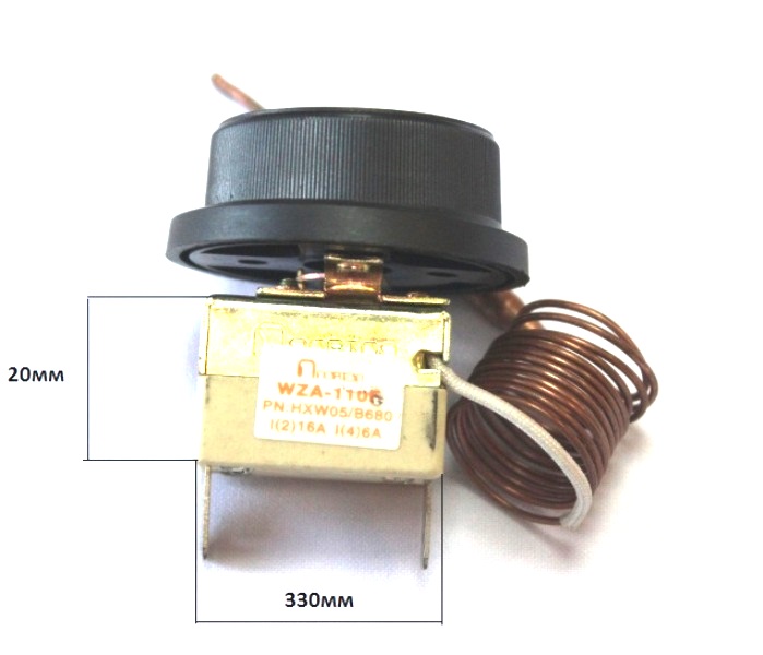 Термостат 110С, капилляр 1м для кипятильников