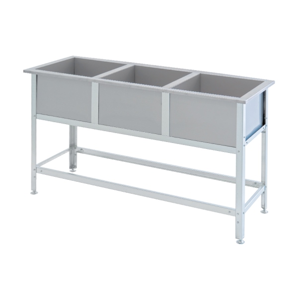 Ванна моечная 3-х секционная 1790х630х870мм AISI 304