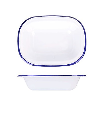 Блюдо эмалированное для запекания овал 195х145м