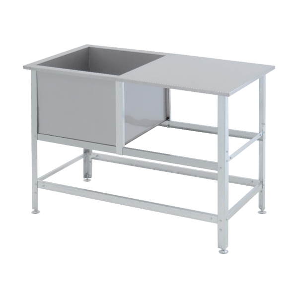 Ванна моечная  со столом 1010х530х870мм AISI 304