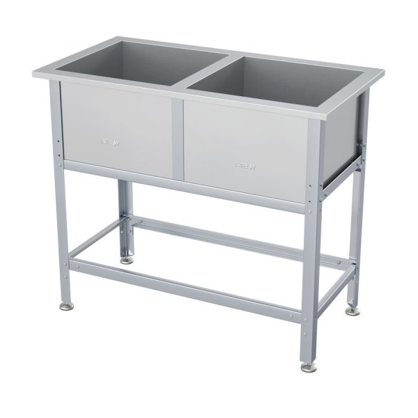 Ванна моечная 2-х секционная 1210х630х870мм AISI 304