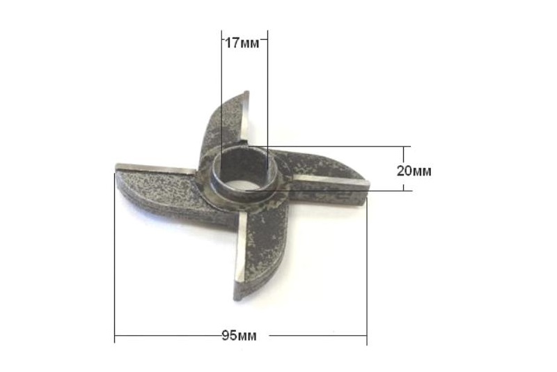 Нож двусторонний с буртом к МИМ-600