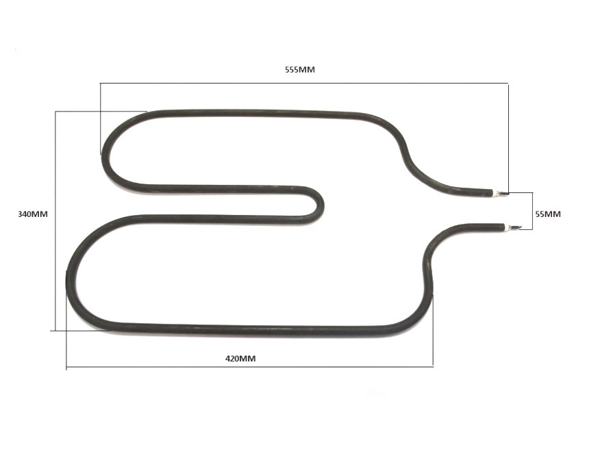 ТЭН для сковороды электрической СЭП-0,25-М 4784-01 ТЭН 197 В 10/2.0 Т 220