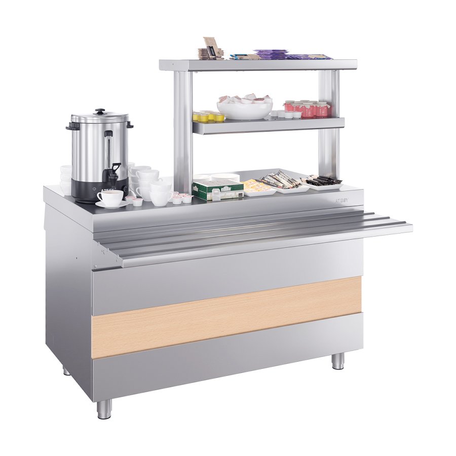 Прилавок для горячих напитков  1120мм Атеси