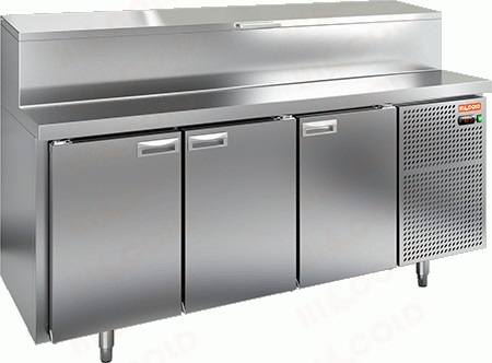 Стол холодильный для пиццы н/ж 3 двери