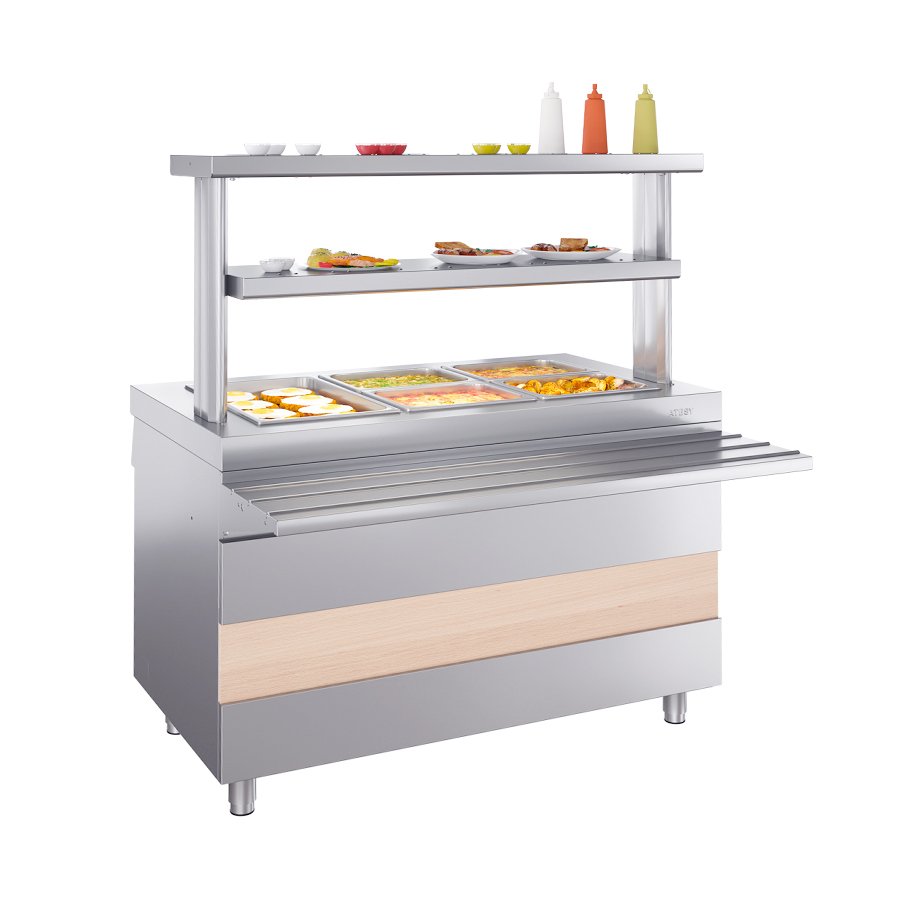 Мармит 2-х блюд паровой 1120мм Атеси