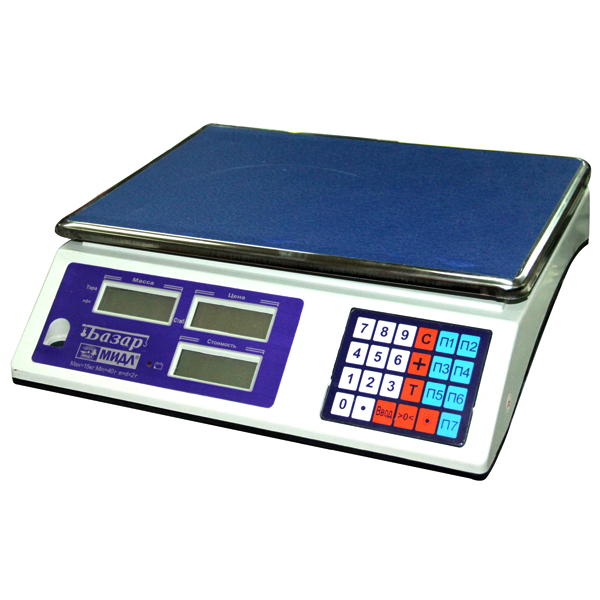 Весы торговые Базар до 6 кг Мидл МТ 6 МДА