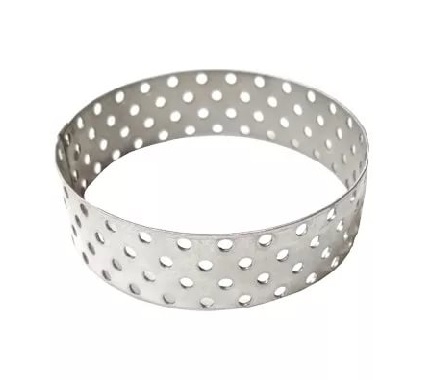 Форма перфорированная кольцо d90мм h20мм нержавеющая сталь