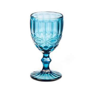 Бокал для вина 250мл синий Колор P.L