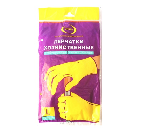 Перчатки резиновые хозяйственный удлинненные размер L
