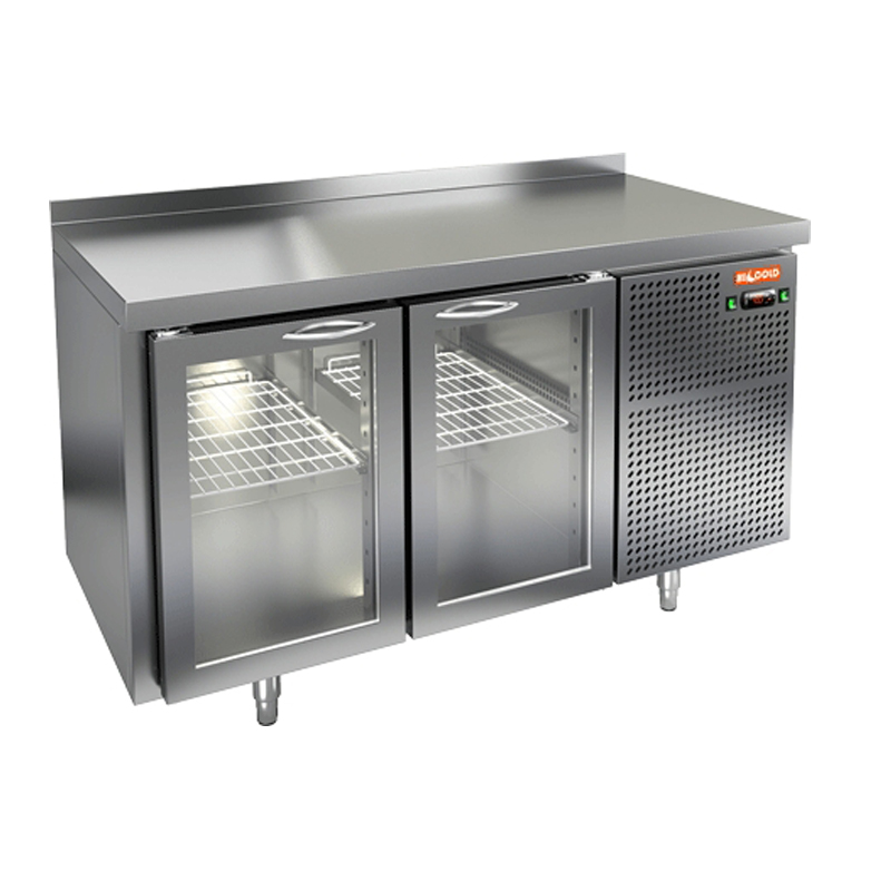 Стол холодильный 2 двери стекло Hicold SNG 11/HT