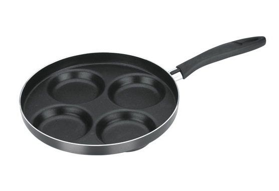 Сковорода тефлоновая d240мм 4 углубления d90мм h15мм