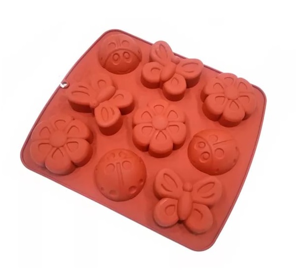 Форма силиконовая Бабочки (9шт. 78х65мм, 65х70мм, 80х67мм h30мм) 295х255мм