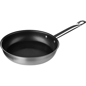 Сковорода нержавеющая сталь с тефлоновым покрытием  d260мм h55мм, индукция