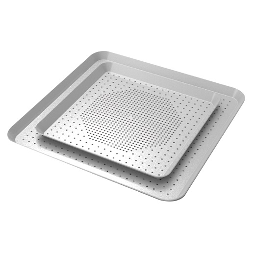 Форма для пиццы 330х330мм перфорированная