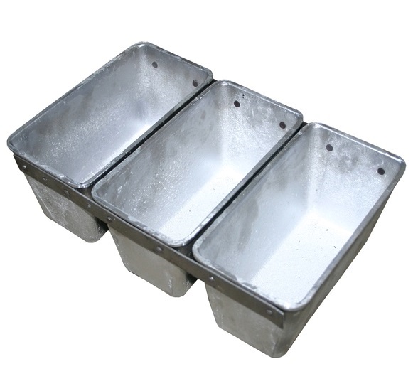 Форма для хлеба 215х105мм h107мм 3х560г