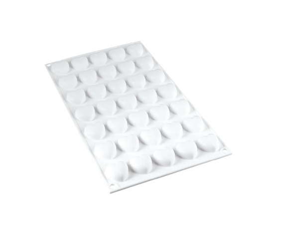 Форма силиконовая Сердце (35шт. 26х25мм h13мм) 175х300мм