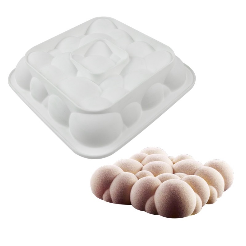 Форма силиконовая Пузырьки 200х200мм h55мм 1650мл