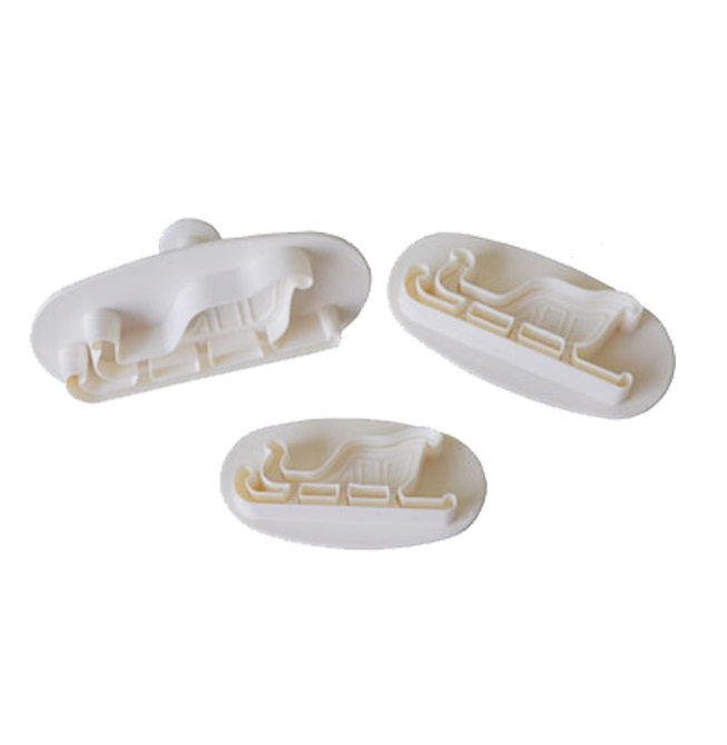 Вырубка для марципана и мастики "Сани" (3шт.) пластик