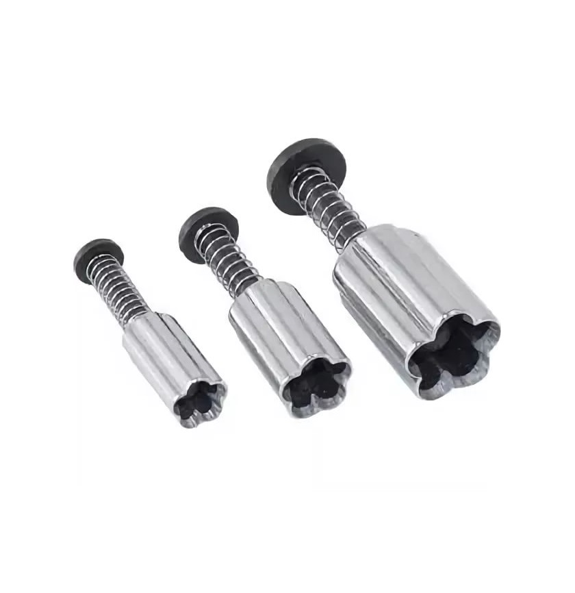 Вырубки "Цветок" (3шт.) нержавеющая сталь