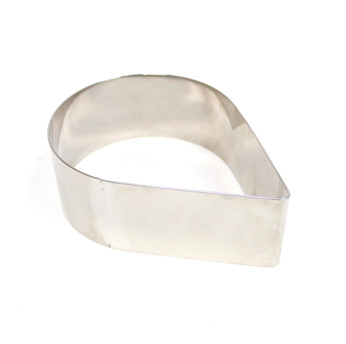 Форма резак вырубка капля 254х179мм h50мм нержавеющая сталь