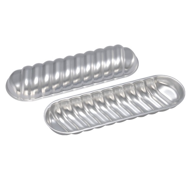 Форма овальная 223х65мм h25мм рифленая