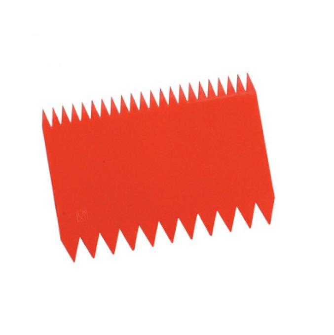 Скребок-гребенка двусторонняя 110х78мм пластик