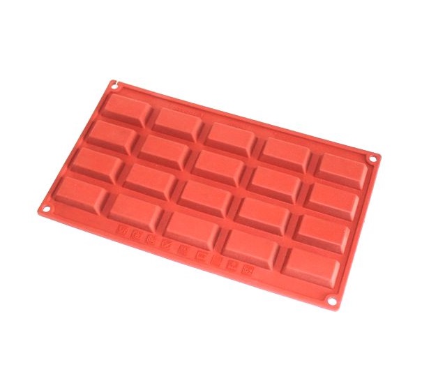 Форма силиконовый Прямоугольники (20шт. 49х26мм h11мм) 175х300мм