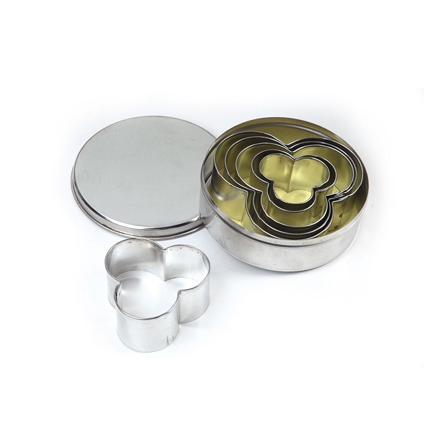 Вырубки в коробке "Цветок" (6шт.) нержавеющая сталь