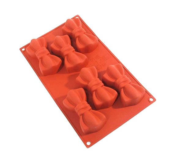 Форма силиконовая Бантики (6шт. 100х50мм h30мм) 175х300мм