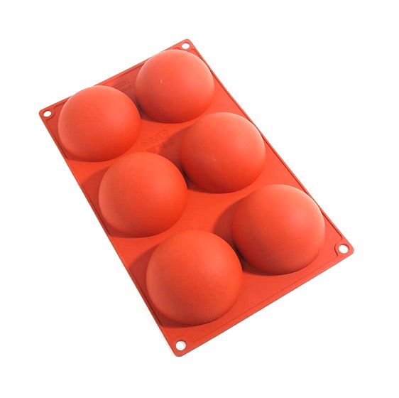 Форма силиконовая Полусферы (6шт. d70мм h35мм) 300х175мм