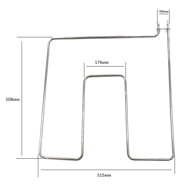 ТЭН для шкафов жарочных ЭПШЧ 9-4-18-Э 240А 8,5/2,0 Т220