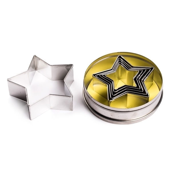 Комплект вырубок "Звезда" (6шт.) нержавеющая сталь