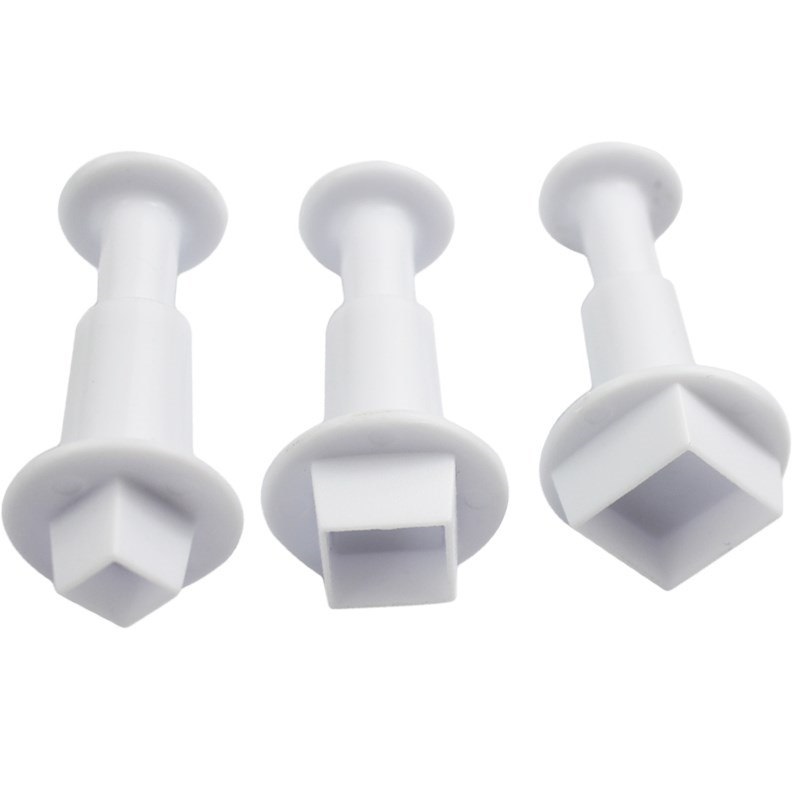 Набор Плунжеров для мастики "Квадрат" (3шт.) пластик