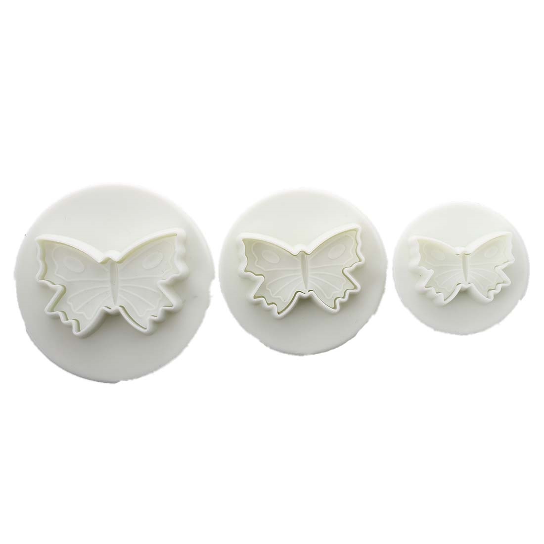Вырубка для мастики "Бабочки" (3шт.) пластик