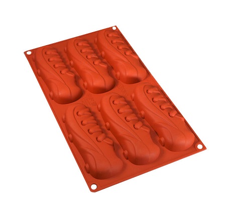 Форма силиконовая Бутса (6шт. 130х45мм h20мм) 295*170мм