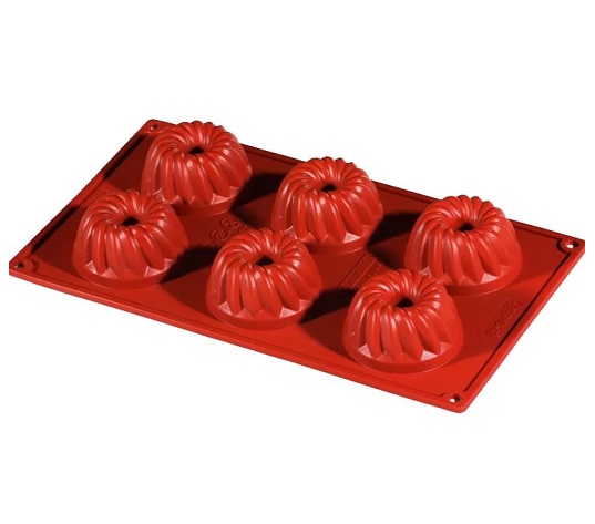 Форма силиконовая Кекс (6шт. d67мм h33мм) 175х300мм