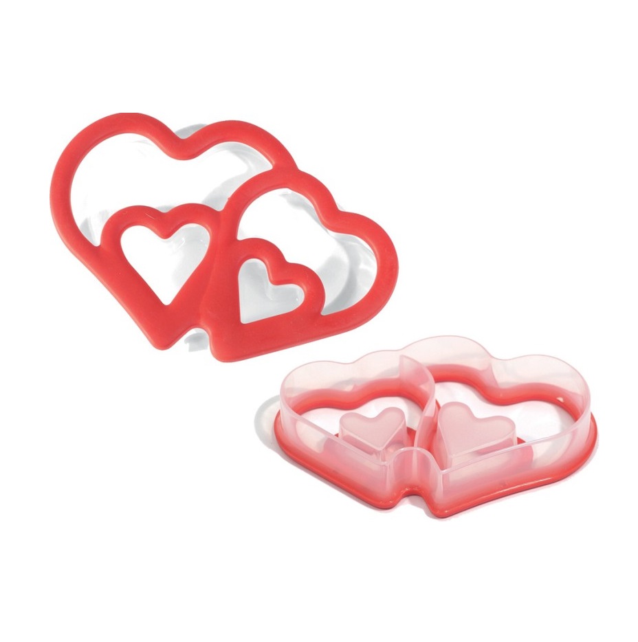 Форма для печенья 120х96мм h25мм пластиковая сердце