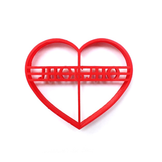 Вырубка для пряника 105х90мм h15мм пластик