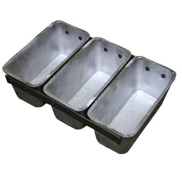 Форма для хлеба 150х70мм h75мм 3х220г