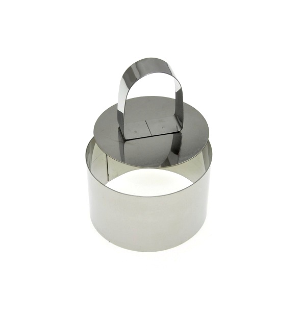 Форма резак вырубка круг с пресом d80мм h45мм нержавеющая сталь