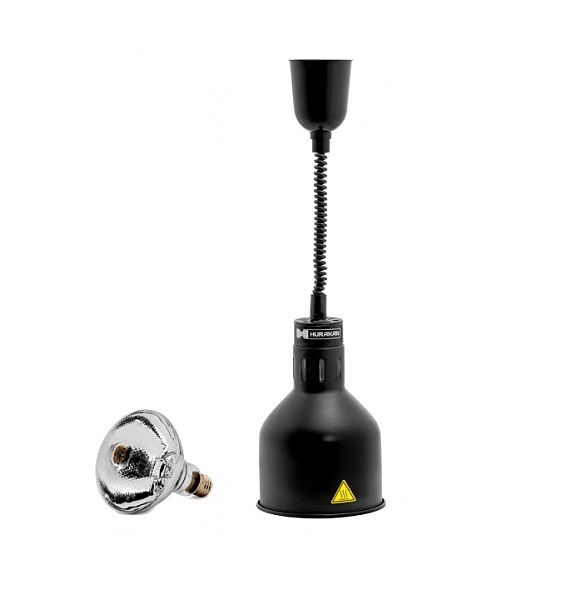 Лампа подогревающая инфракрасная черная HKN-DL775