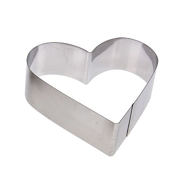 Форма резак вырубка сердце 70х70мм h50мм нержавеющая сталь