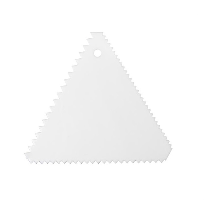 Скребок-гребенка треугольная 102мм пластик