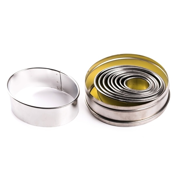 Форма резак вырубка овал (9 шт.) нержавеющая сталь