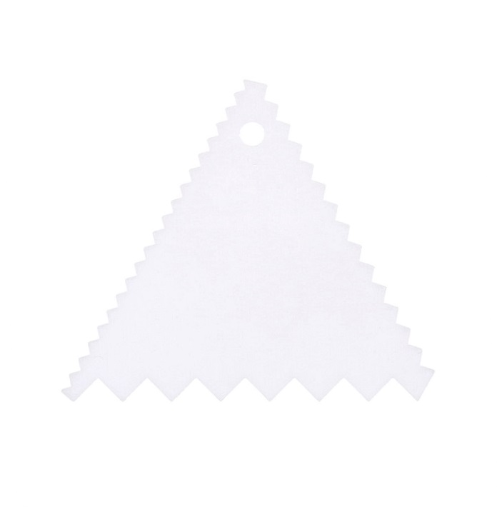 Скребок-гребенка треугольная 87х94х88мм пластик