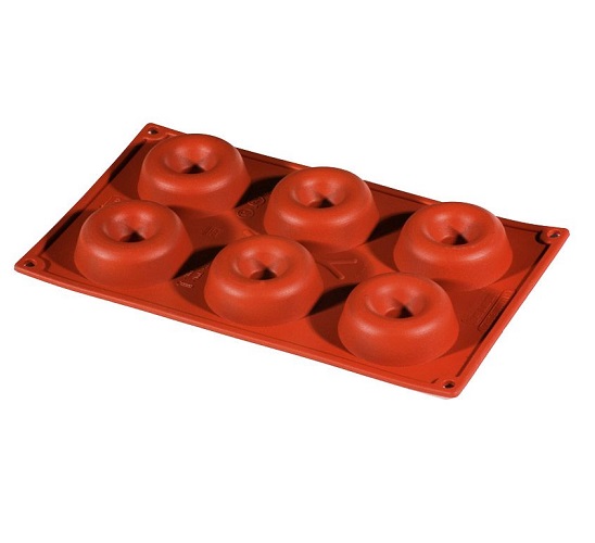 Форма силиконовая Саварин (6шт. d72мм h23 мм) 175х300мм